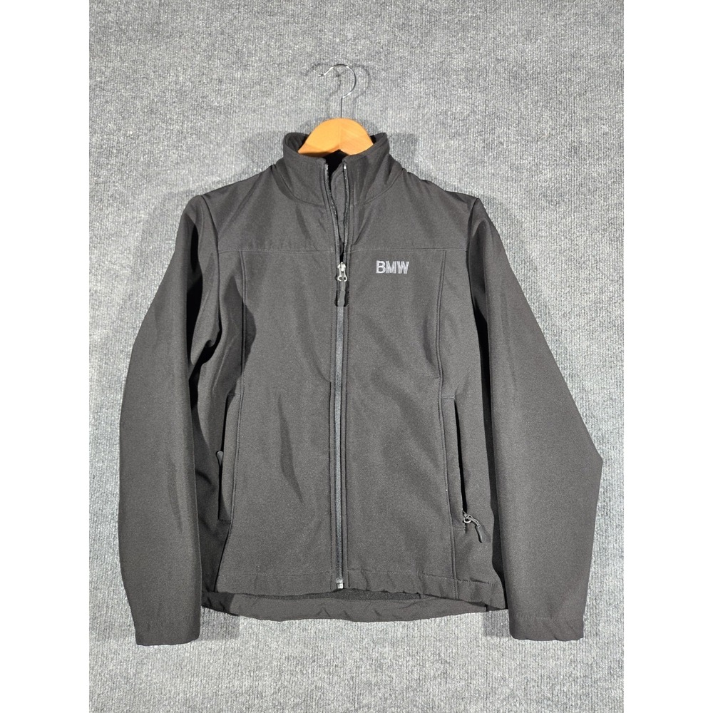 BMW OGIO Womens Medium Soft Shell Jacket Black Full Zip Embroidered Logo